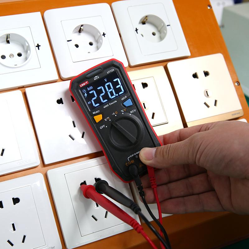 UNI-T UT123 UT123D Smart Multimeter Digital Professional Electric Tester Voltage Resistance Continuity NCV Electrician Meter