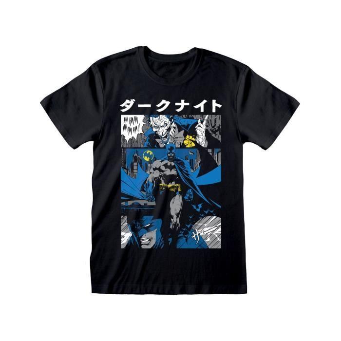 T-Shirt DC Comics - Heroes Inc - Batman Manga Cover - Blanc - Adulte - Mixte