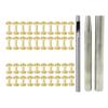 40 Sets Rivets and Burrs with 3.5 Rivet Punch Tool and Install Setting Tool for Leather Belt, Wallets, Handbags, Rope