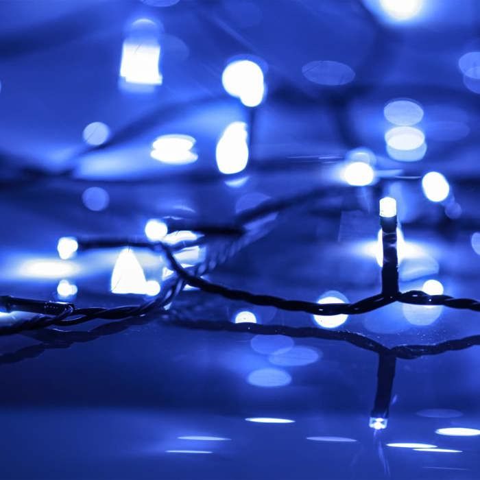 VidaXL Guirlande LED avec 600 LED Guirlande Lumineuse Décoration de Fête Ornement de Noël Salle de Séjour Salon Intérieur 343215