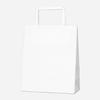Heiko Hand Paper Bag Open Hand Strap H25CB 20-1 White 20x9x24cm 50 Sheets