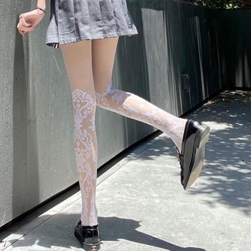 Women's Patterned Tights,High Waist Pantyhose,Fashion Students Girls Pantyhose Control Top Pantyhose Stockings