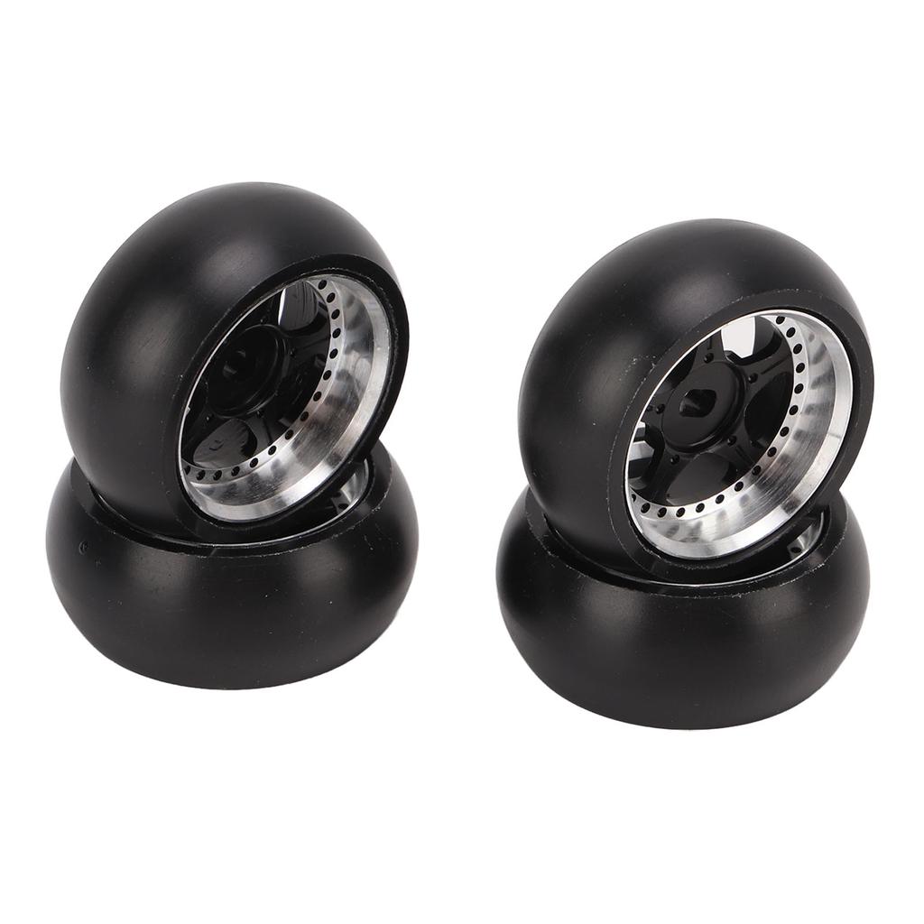 4pcs RC Tire 5 Pointed Star Aluminum Alloy Strong Cushioning Glossy RC Drift Tire for 1 28 for K969 for K989 for P929