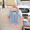 Cute Tissue Boxes Car Tissue Holder Auto Backseat Hanging Accessories Organizer Car Interior Decoration Plush Home Storage Bag