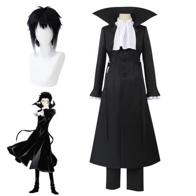 Anime Bungo Stray Dogs Akutagawa Ryunosuke Cosplay Costume Trench Cloak Black Uniform Suits Halloween Christmas Party Clothes