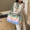 Fashion Gradient Dry Wet Separation Gym Bag Personalized Fresh Design Outdoor Hand-Hand Shoe Warehouse Trendy Travel Bag