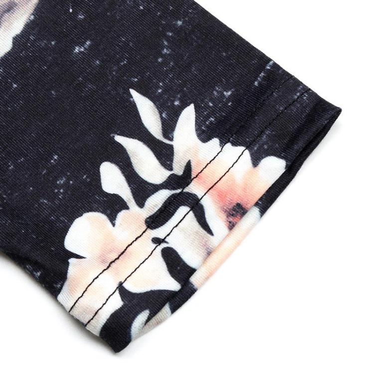 Women Elegant High Waist V-neck Chiffon Dress Long Sleeve A-Line Mid-Length Print Autumn Winter Fashion