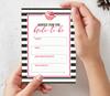 Inkdotpot Striped Theme Bridal Shower Games Set of 5 (Activities for 50 Guests) Fun Bachelorette Party Games Set Bundle