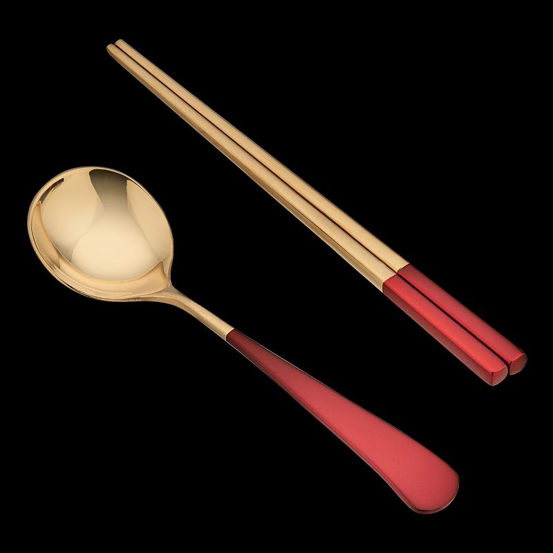 Faust Provence Stainless Steel Red Gold 2-Piece Set