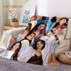 Coperta morbida in flanella, coperta da lancio, coperta confortevole per picnic, letti, divano, casa, camera da letto, del cantante Lana Del Rey, Lizzy Grant