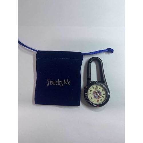 Skull Keychain Clip Watch: Luminous Analog Skull Pendant Watch, Perfect for Backpacks, Hiking, and Outdoor Activities - Halloween Gift