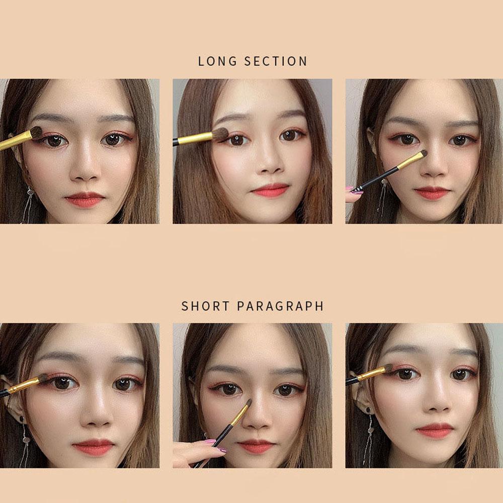 Artist Net Red Beauty Salon Aluminum Beauty Tool Makeup Brush Eye Shadow Stick Eye Shadow Brush