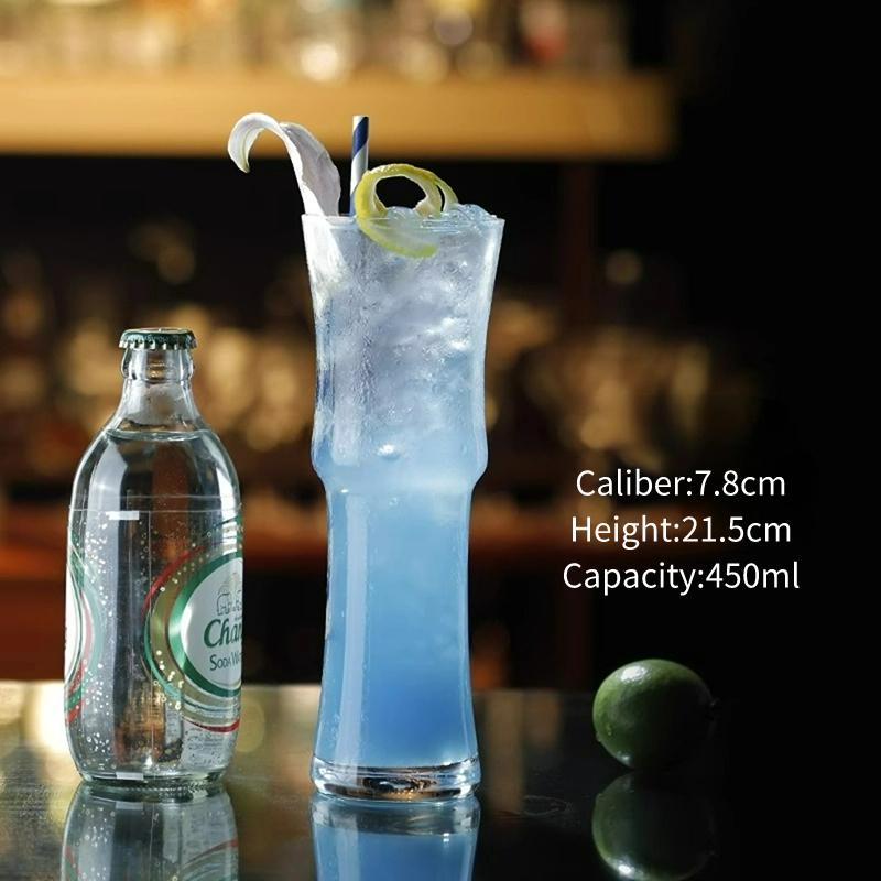 Creative Cocktail Glasses Cups High-looking Glass Juice Cup Tall Sparkling Fruit Wine Cup Personalized Beer Glass Cups Drinkware