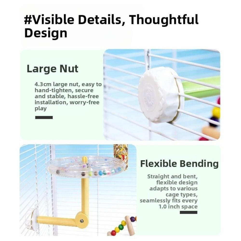Adjustable Parrot Rotating Windmill Perch Toy Parrot Standing Platform Indoor Play