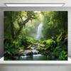 1 Piece, Large Green Forest Decorative Backdrop, Suitable for Spring Decoration, Made of Durable Polyester Fiber