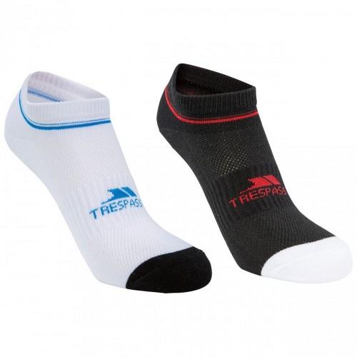 TRESPASS Unisex Adults Isolate Coolmax Trainer Sock (Pack Of 2)