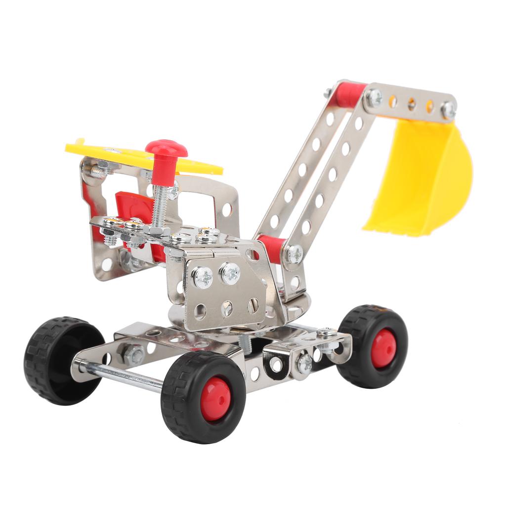DIY Assembling Building Blocks Metal Engineering Car Children Educational Toy Model865