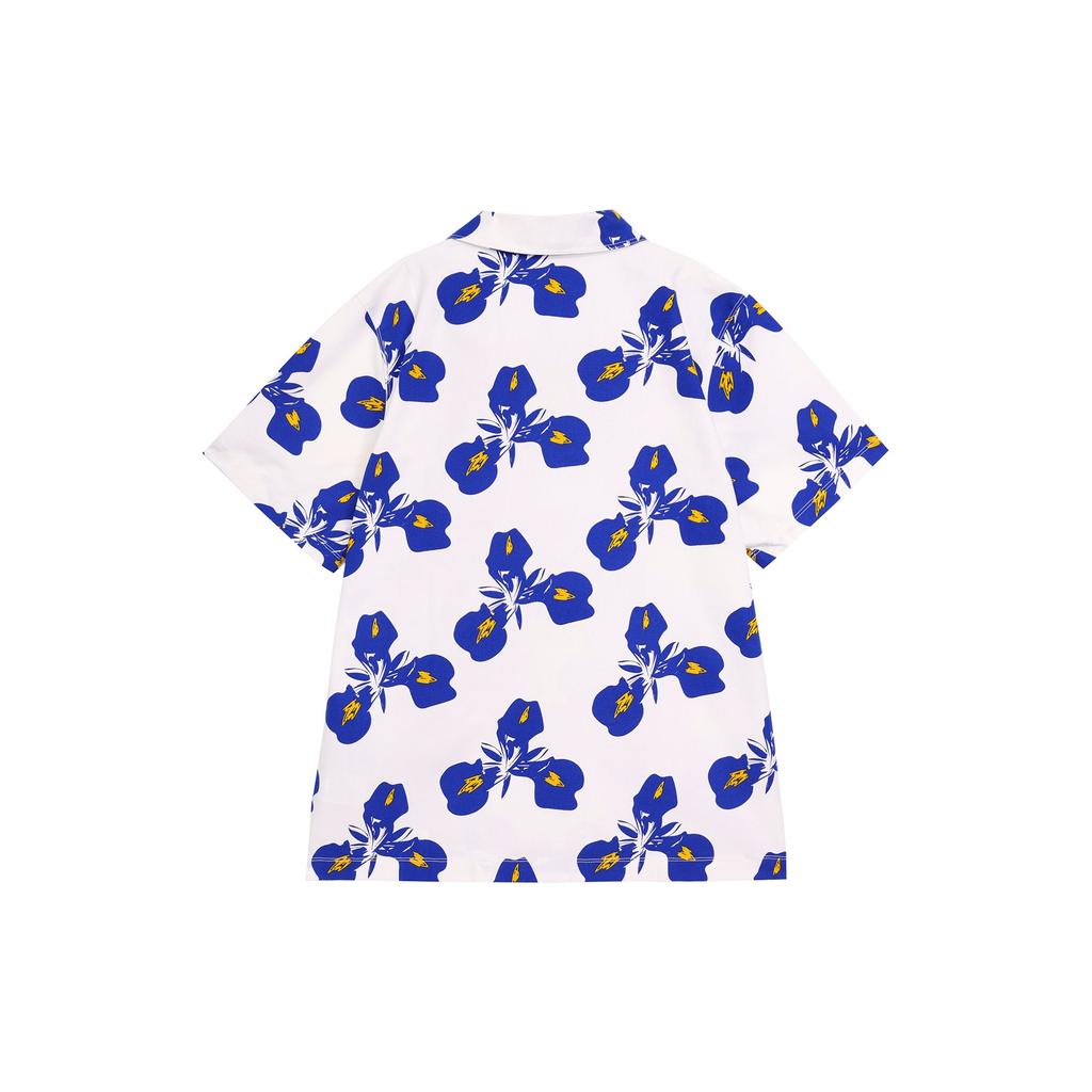 Nike All-Over Print Half-Zip Casual Comfortable Loose Short Sleeve Polo Shirt Men Polo Shirts Summit-White Club-Gold FZ1164-121