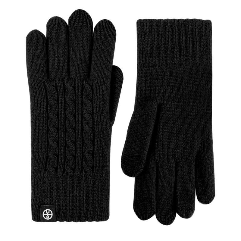 Winter gloves women's warm and comfortable knitted gloves women's outdoor riding gloves men's piled thickened gloves women