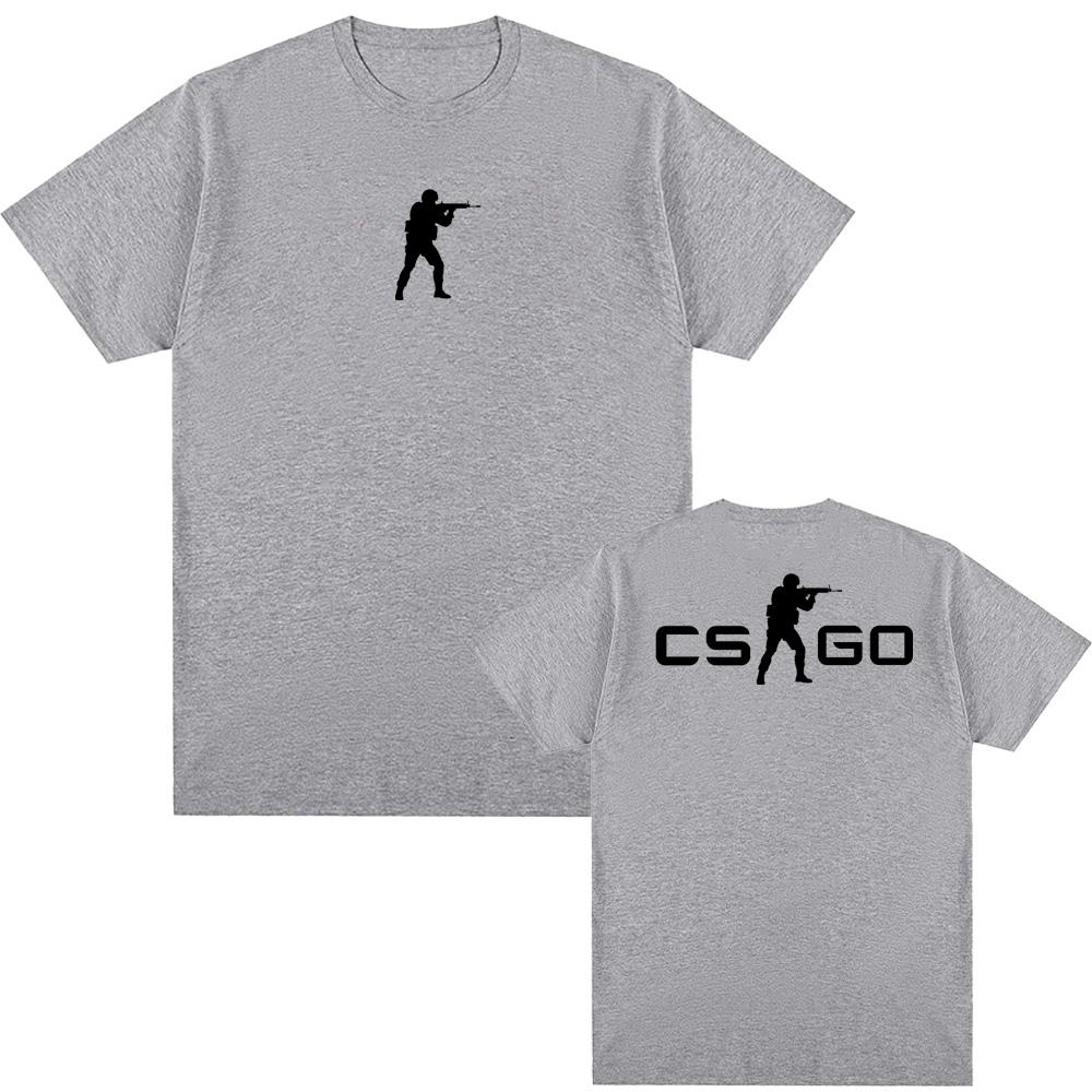 Counter Strike Game Logo Print T-shirt High Quality Hot-blooded gunfightGame T-Shirt Spring/Summer Casual Comfortable cotton Tee