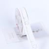Gold-stamped Polyester Gift Ribbon Bow for Cakes & Floral Packaging