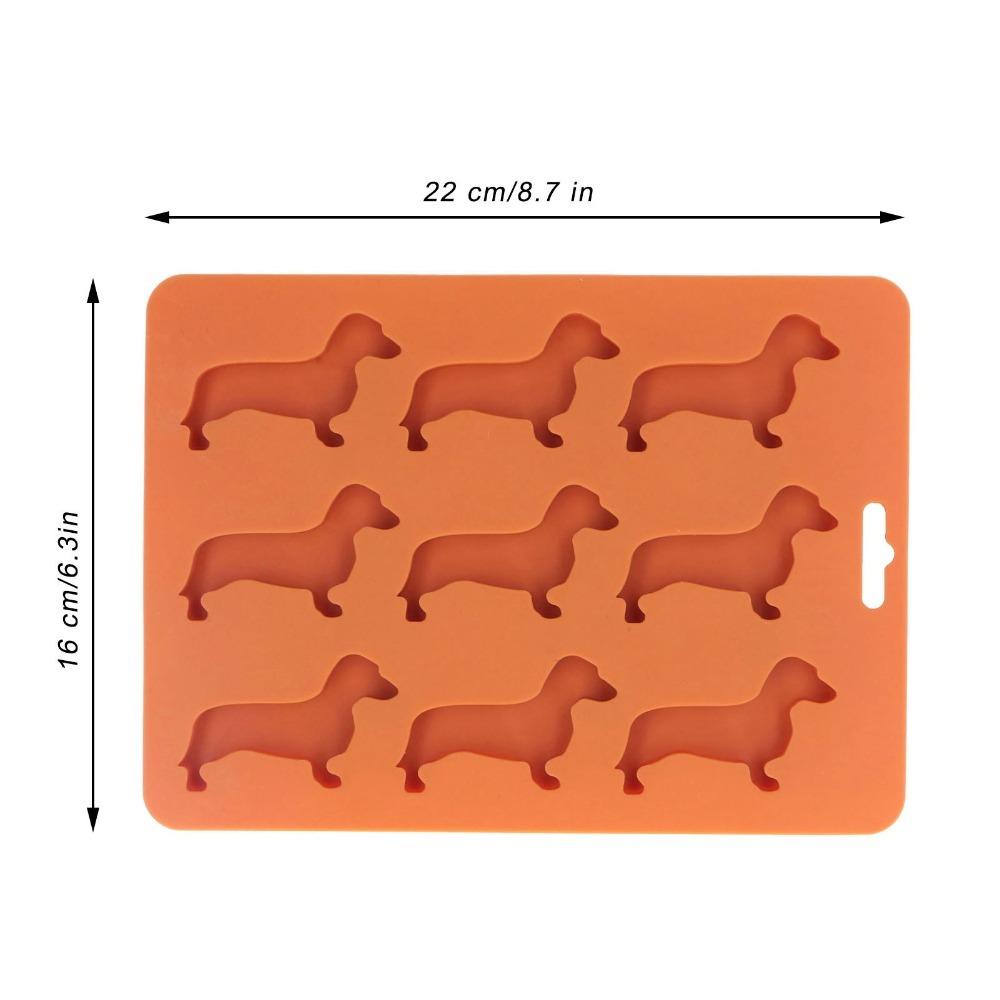Dog Shaped Chocolate Mold Silicone Dachshund Dog Mold Reusable Baking Mold Cake Decoration