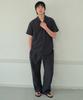 Wednesday Oasis Yoru Elastic Banding Semi-Wide Pants_Charcoal(Wb6Pt21)