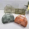 Plastic Bath Storage Basket Portable Hollow Out Quick Dry Bathroom Organizer for Home College Dorm Gym Shopping Use