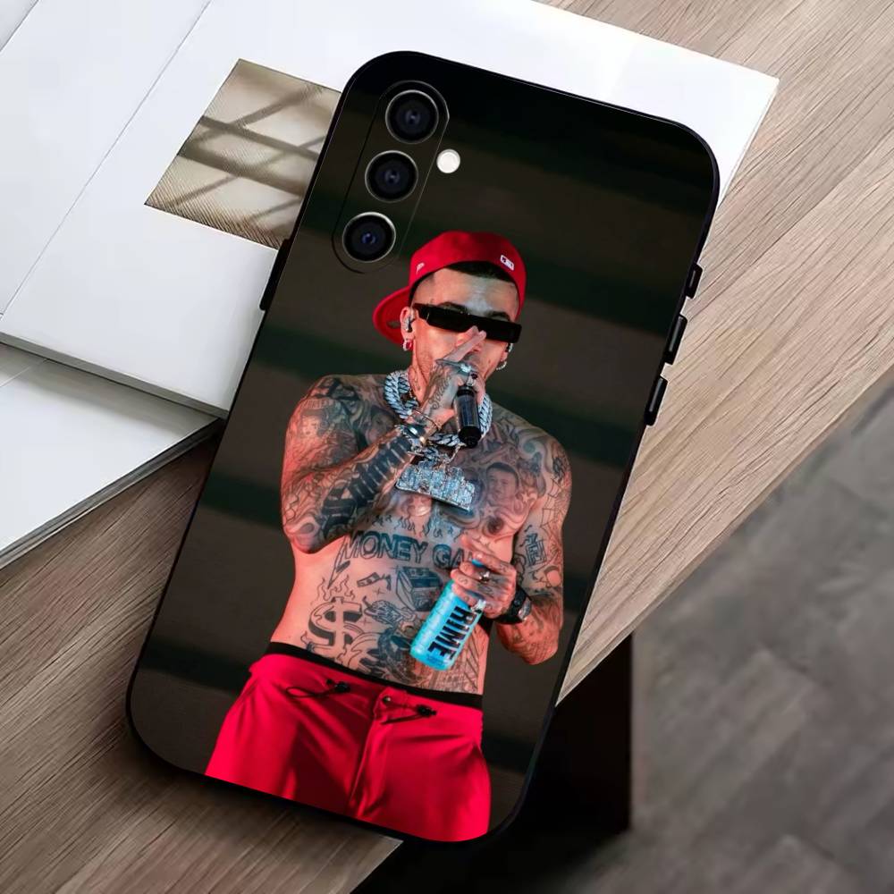 Singer Sfera E-Ebbasta Phone Case For Samsung Galaxy A73,A72,A71,A70,A53,A52,A51,Soft Silicone Black Cover