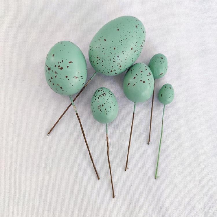 20Pcs Easter Foam Eggs DIY Party Decorative New Year Party Decoration