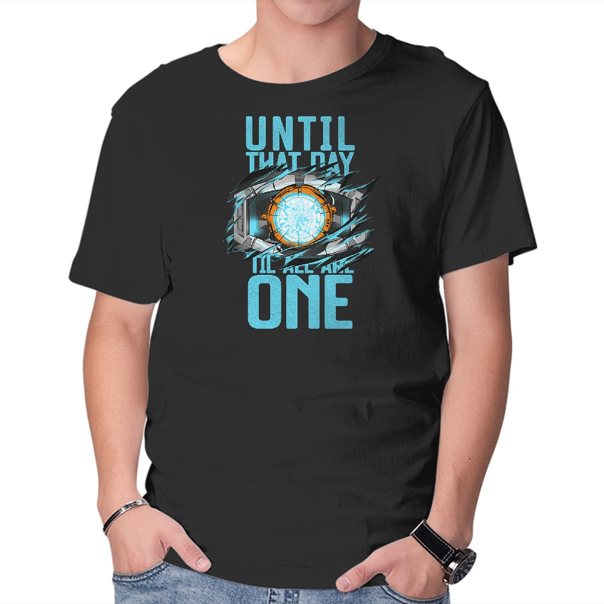 Unisex Crew Neck T-Shirt Until That Day Graphic Short Sleeve Casual Tee L