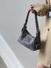Vintage Y2K Women's Underarm Bags Pu Leather Hot Girls Shoulder Bag Casual Portable Female Tote Purse Crossbody Bag Handbags