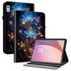 Pro Lenovo Tab M9 Kožené pouzdro Vzor Tištěný Stojánek Kryt na tablet se sloty na karty
