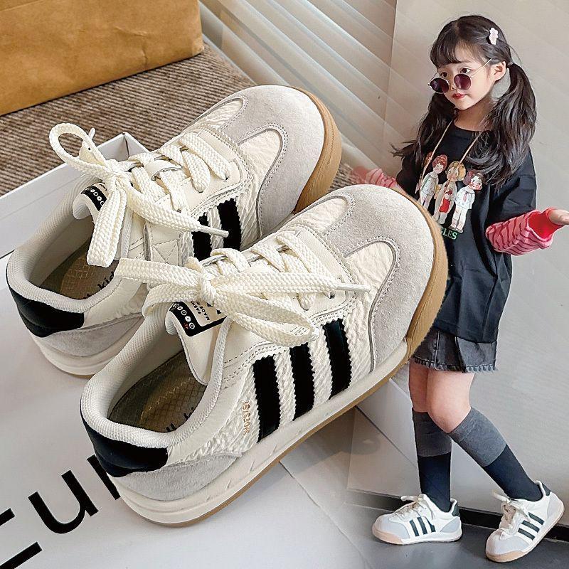 Autumn 2025 Kids' Sneakers: Korean Fashion Girls' Forrest Gump Style, Medium & Large Sizes, German Training & Casual Shoes