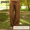 JPNTKY Women's Fashion Casual Solid Color Print Pants & Capris