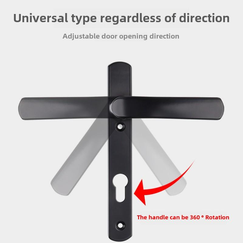 Broken Bridge Aluminum Alloy Door Lock, Swing Door, Plug-in Multi-point Handle Lock