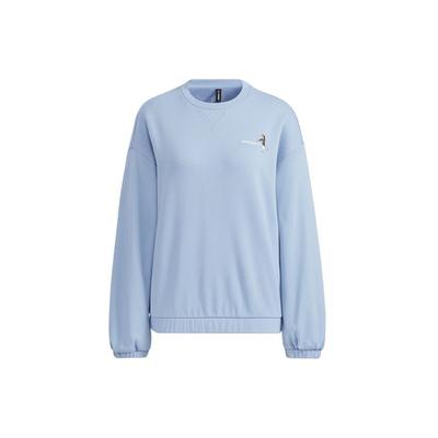 Neo Wp Eiskunstlauf Muster Bedrucktes Rundhals-Sweatshirt Damen Sweatshirt Himmelblau HG9021