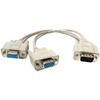 VGA one point and two wires 0.3 meters VGA3 + 6 monitor video cable one revolution two female video machine data cable cable