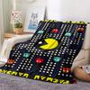 1 Stück Pacman-Print Flanelldecke, Hohe Qualität, Bequem für alle Jahreszeiten, Heimdekoration, Wärme und Komfort, Perfekt für Geschenke