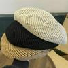 2026 Y2K Vintage Hollow Out Beret Hats Solid Color Breathable Spring Summer Caps Korean Ins Fashion British Painters Buckle Hats