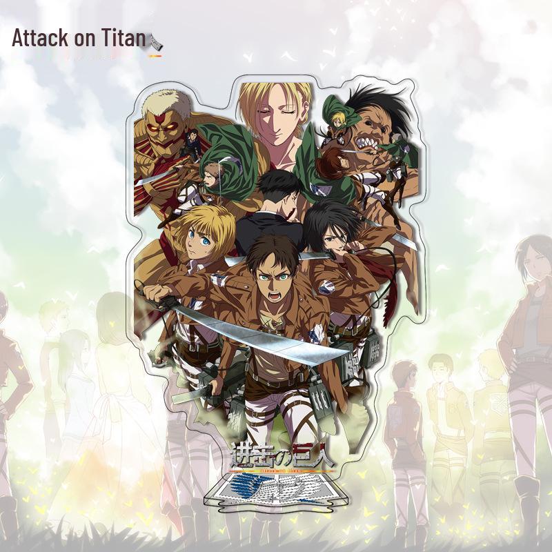 Attack on Titan Anime Acrylic Standee - Cute Cartoon Character Ornament