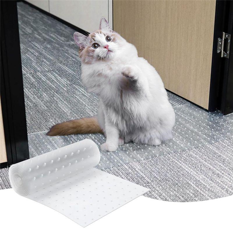 Good-Carpet Protector For Pets,Cat Carpet Protector ,Under Door Mat Cat Carpet Scratch Stopper,Cat Scratch Guard Carpet