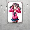 nico yazawa cartoon Funny Bar Metal Sign Retro Plaque Vintage Sign Alcohol Drinker Pub Club  Kitchen Wall Decoration