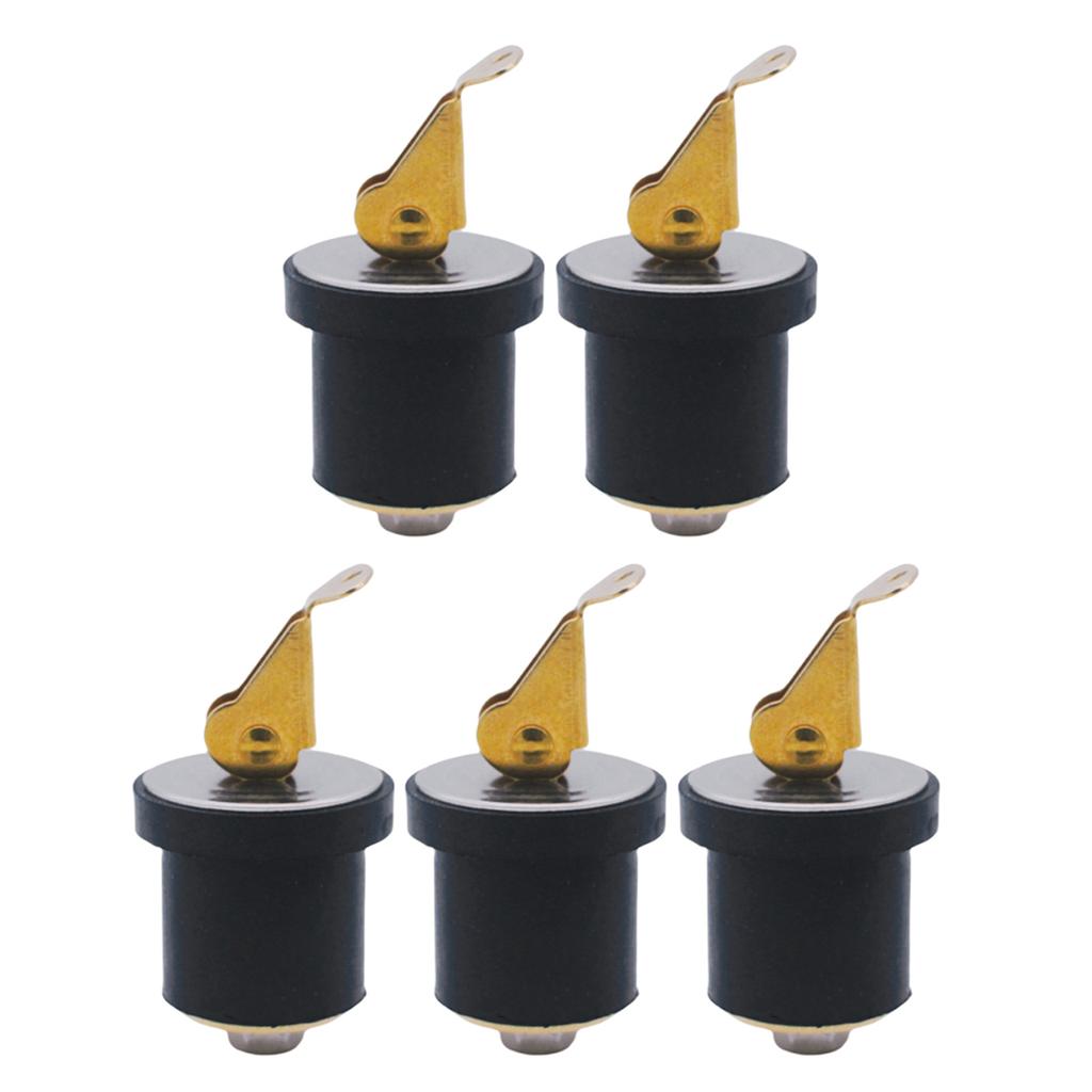 Multipurpose Compression Screw Tight Drain Plug Sealing Stoppers For Watercrafts Boat Yacht Maintenance 7/8Inch Diameter