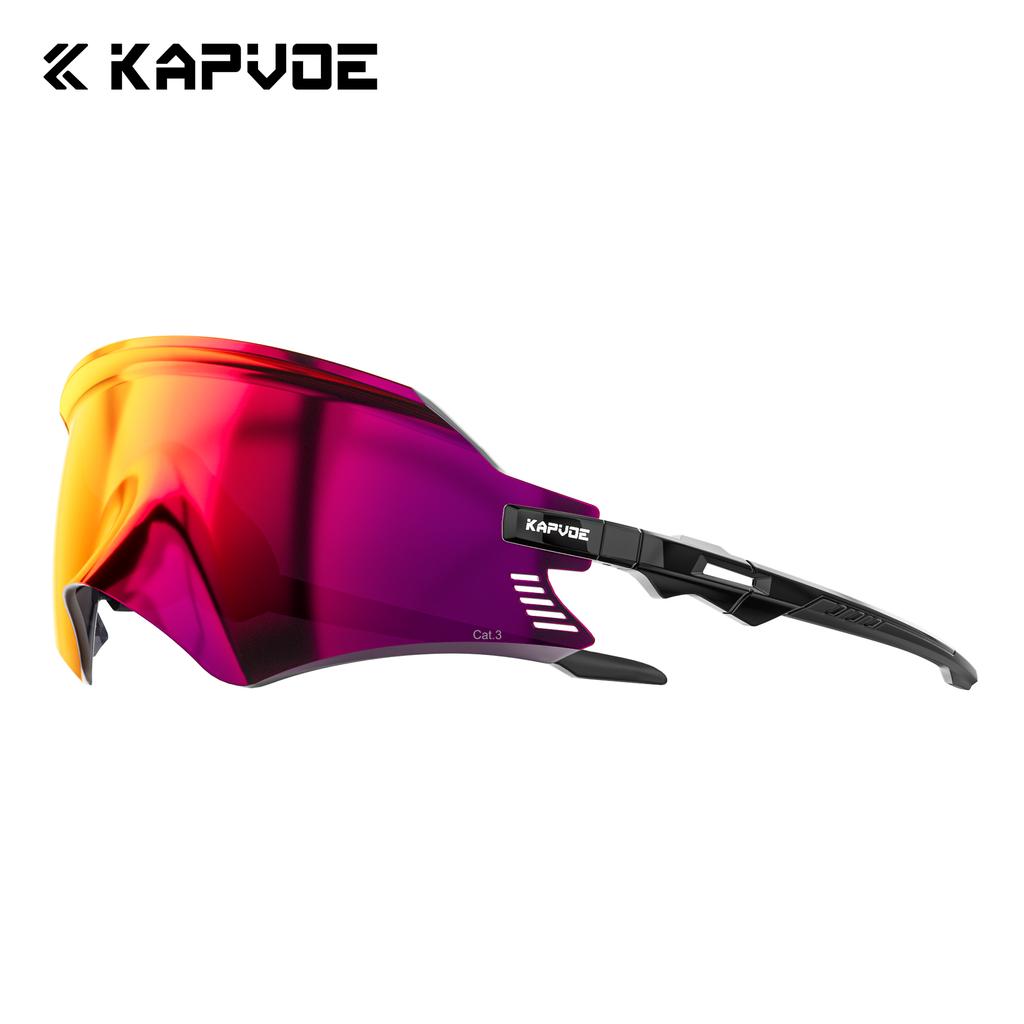 Kapvoe Cycling Glasses UV400 Men Bike Sunglasses Airbreathing MTB Eyewear Outdoor Sport Goggles Bike Glasses Oculos De Ciclismo