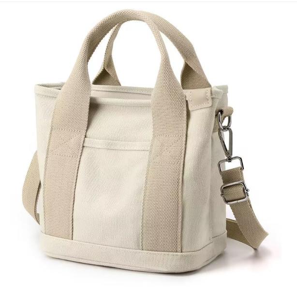 

Multi-Pocket Handbag Women s Canvas Tote Purses Crossbody Bag Vintage Tote Bags for School