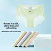Women's Summer Ultra Thin Naked Ice Silk 10A Antibacterial Breathable Non-trace Elastic Hip Briefs