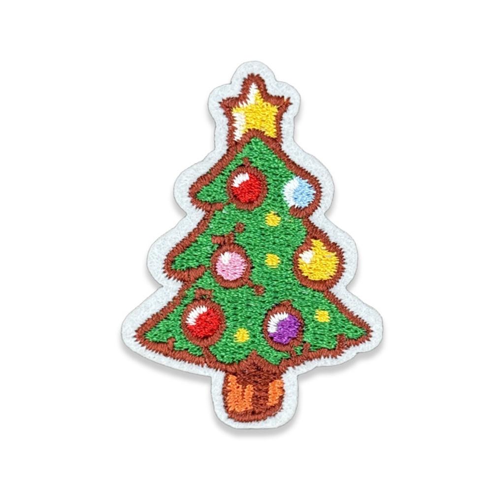 Christmas Embroidered Patches Repair Patch Self Adhesive Patch Cartoon Santa Claus Appliques For Apparel Bags Accessories