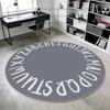 Niedliche runde Teppiche mit Alphabet für das Wohnzimmer Nordische Moderne Heimdekoration Großer Teppich Rutschfest Waschbar Schlafzimmer Bodenteppiche