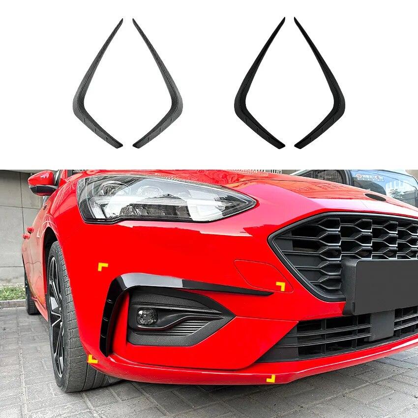 Spoiler Anteriore Per Ford Focus Mk4 ST/ST-Line 2019-2021 - ABS Nero Lucido, Protezione Paraurti, Look Sportivo